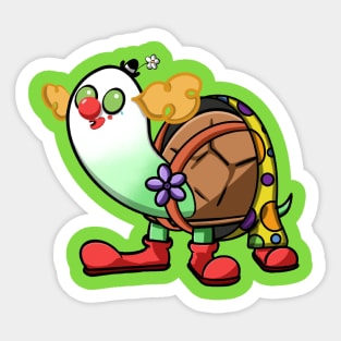 Turtle #9 Clown Sticker